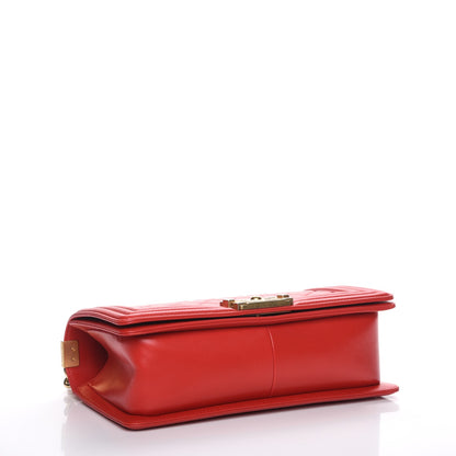 Chanel Lambskin Quilted Medium Boy Flap Red 4 of 8
