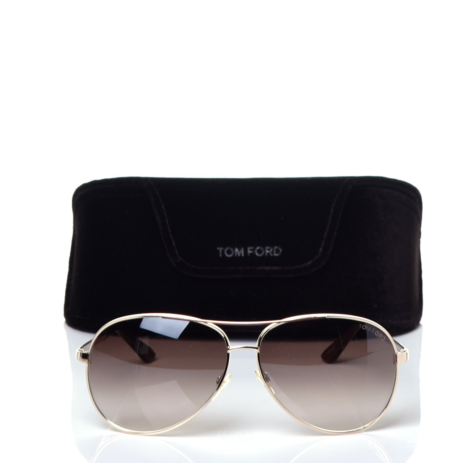 Tom Ford Metal Charles Aviator Sunglasses TF35 Gold 8 of 8