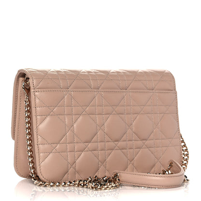 Christian Dior Lambskin Cannage Miss Dior Promenade Pouch Beige 2 of 14