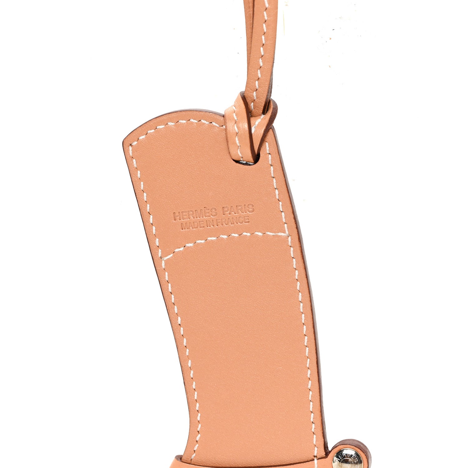 Hermes Butler Swift Paddock Botte Boot Bag Charm Natural Capucine 3 of 3