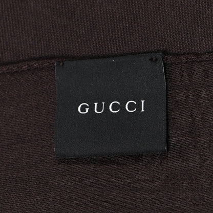 Gucci Wool Silk GG Monogram GGNat Plus Scarf Coffee 3 of 8