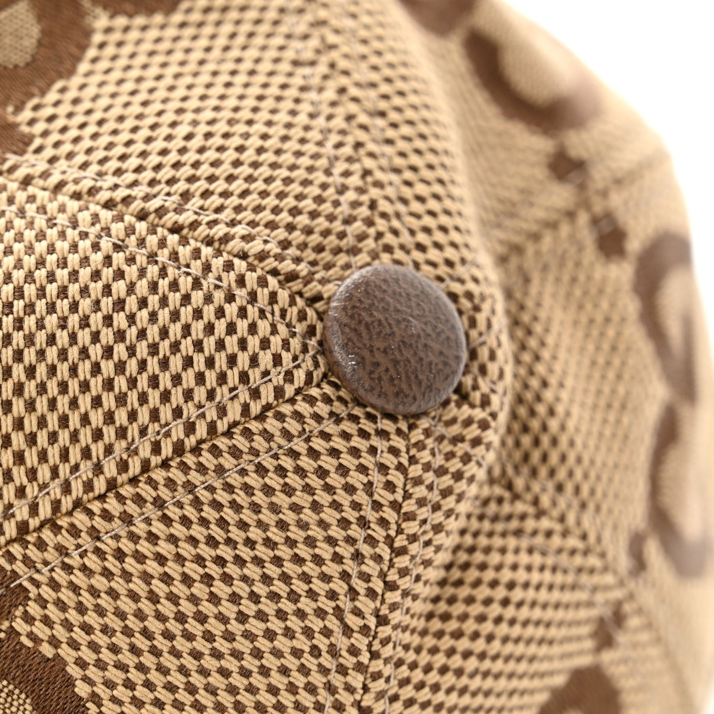 Monogram Jumbo GG Baseball Hat S 56 Camel Ebony