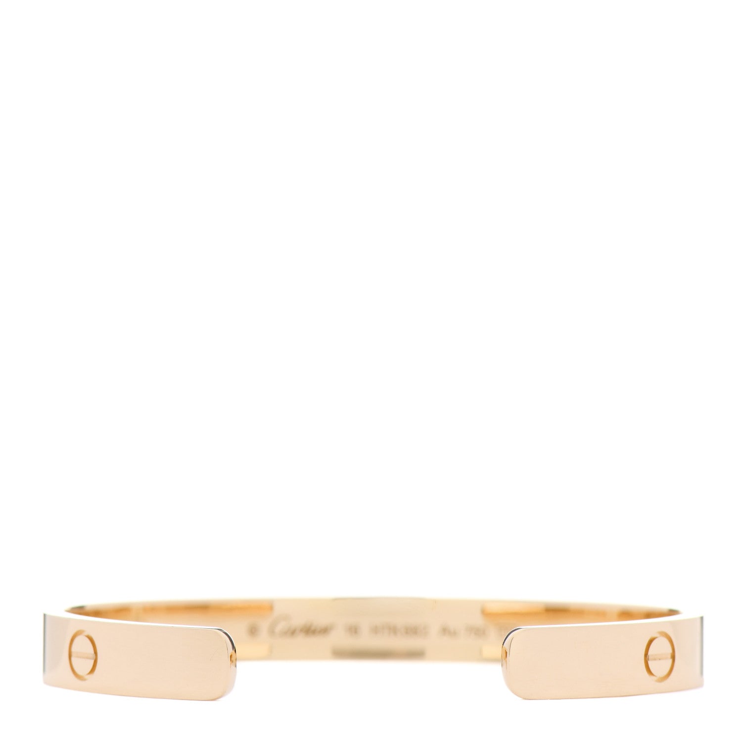 Cartier 18K Yellow Gold LOVE Cuff Bracelet 16 2 of 4
