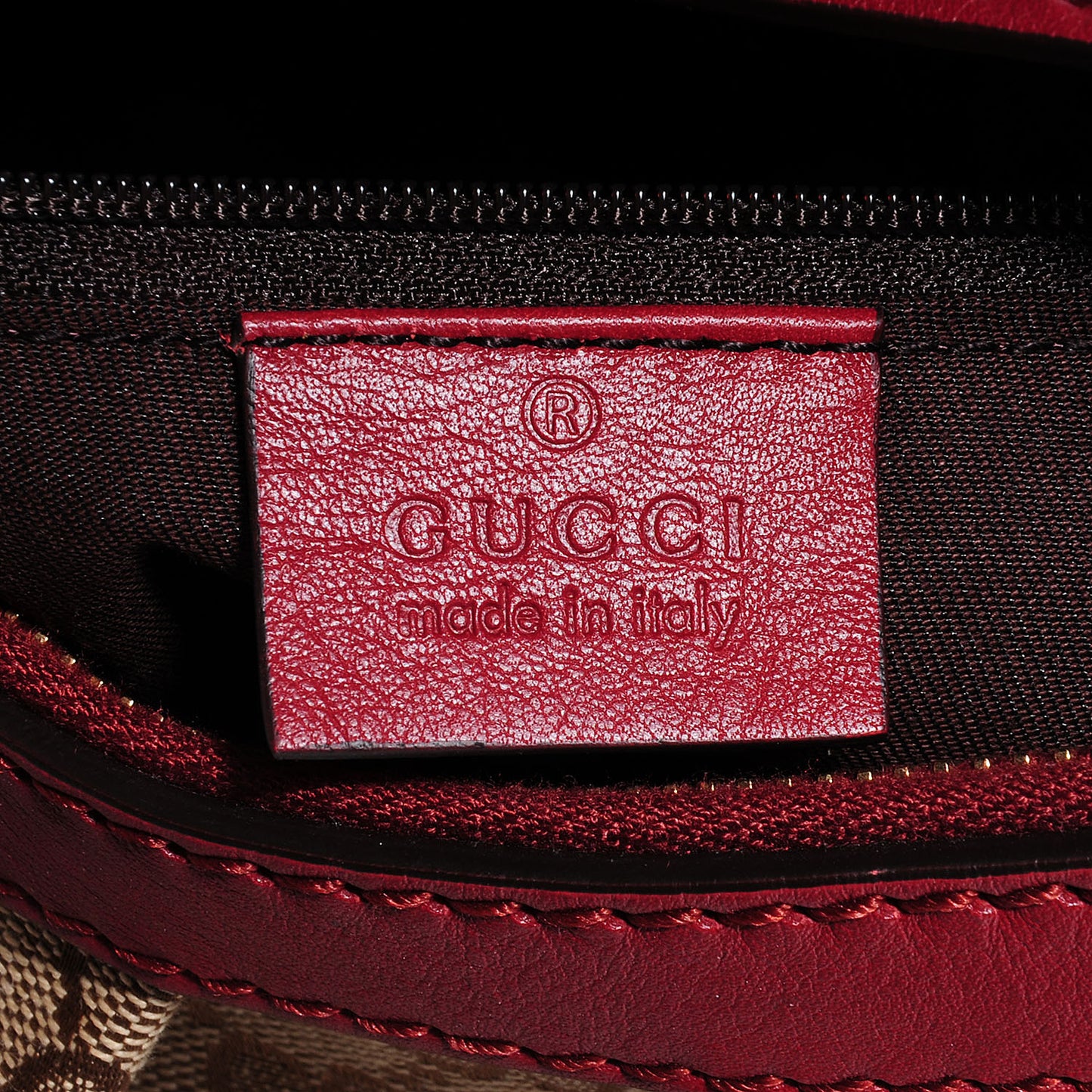 Monogram Medium Sukey Hobo Red