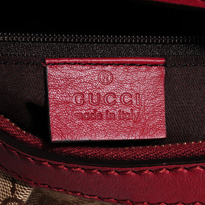 Gucci Monogram Medium Sukey Hobo Red 10 of 11