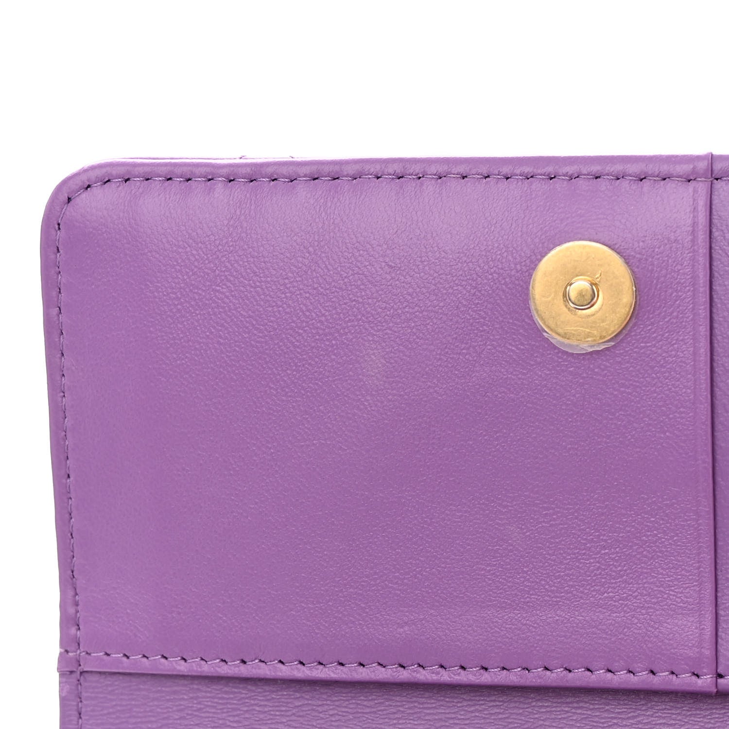 Chanel Lambskin Enamel Quilted Pending CC Clutch With Chain Purple 11 of 14
