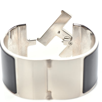 Hermes Enamel Extra Wide Clic Clac H Bracelet PM Black 5 of 6