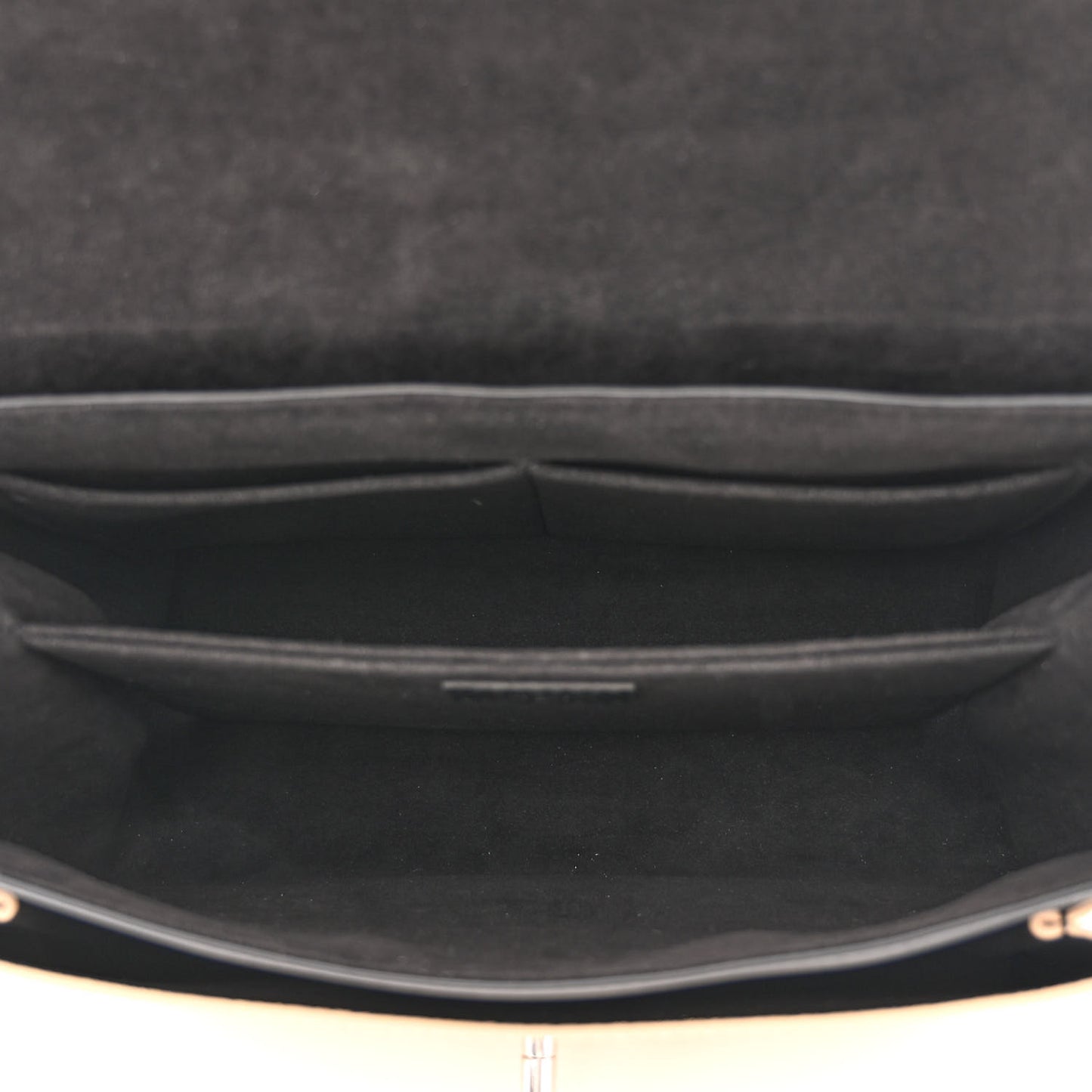 Soft Calfskin My Lockme Top Handle Vanille Black