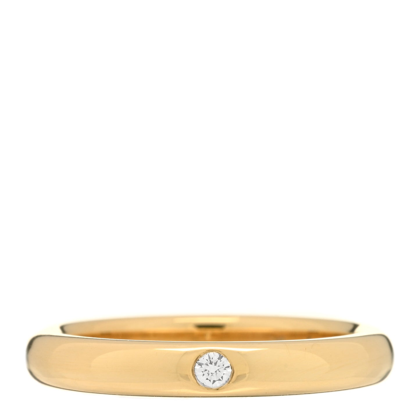 18K Yellow Gold Diamond Elsa Peretti Band Ring 47 4