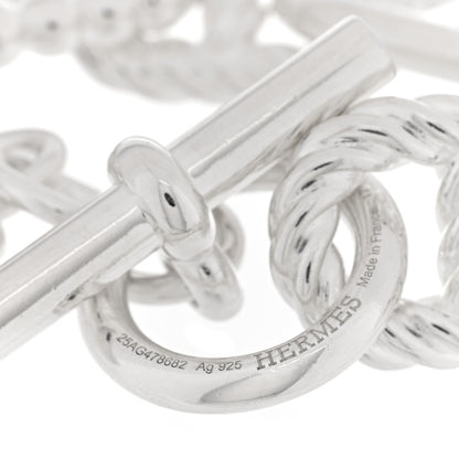 Hermes Sterling Silver GM Chaine d'Ancre Alea II Bracelet 4 of 4