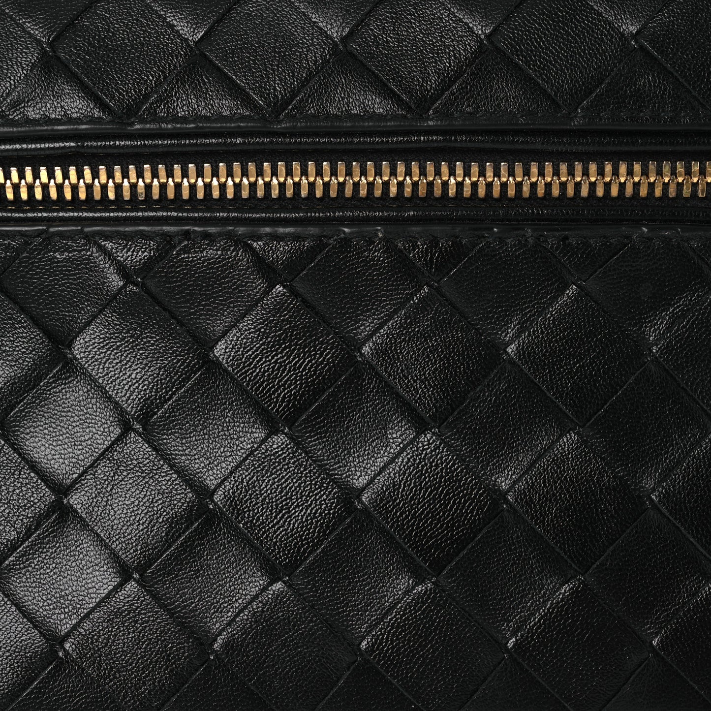 Calfskin Intrecciato Bang Bang Vanity Case Black