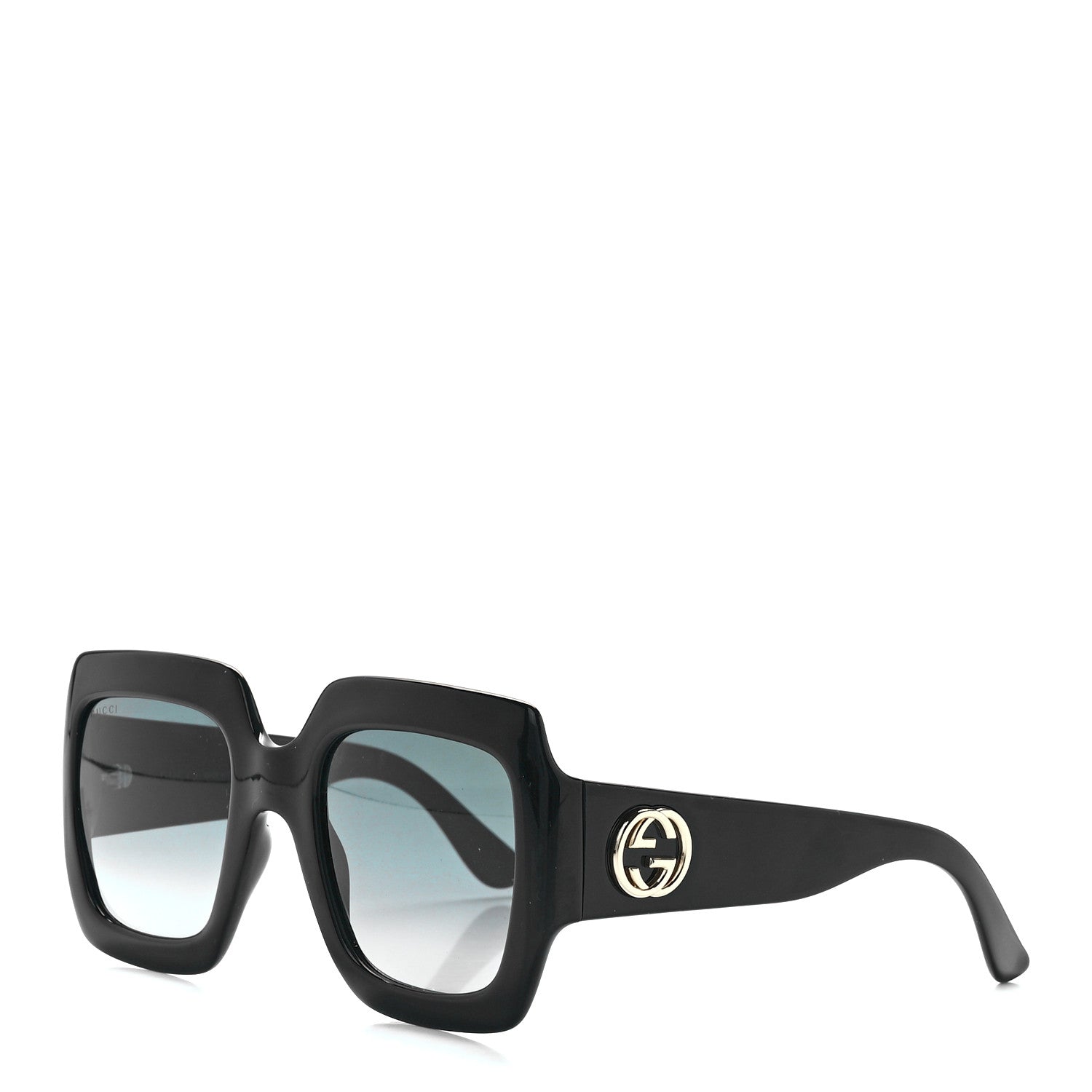 Gucci Acetate Square Frame Sunglasses GG0053S Black 1 of 9