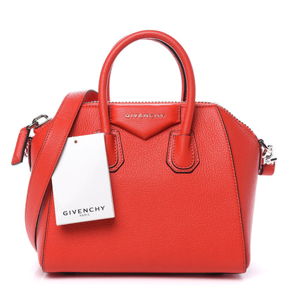 Givenchy Sugar Goatskin Mini Antigona Pop Red 1 of 9
