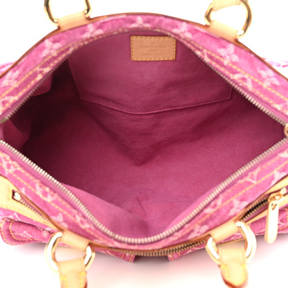 Louis Vuitton Monogram Denim Neo Speedy Fuchsia 5 of 10