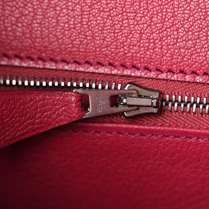 Hermes Shiny Porosus Crocodile Birkin 30 Rose Tyrien 15 of 36