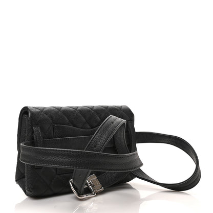 Chanel Grained Calfskin Quilted 2.55 Reissue Flap Belt Bag Clutch Black 3 of 9