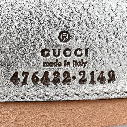 Gucci Metallic Calfskin Super Mini Dionysus Shoulder Bag Silver 6 of 8