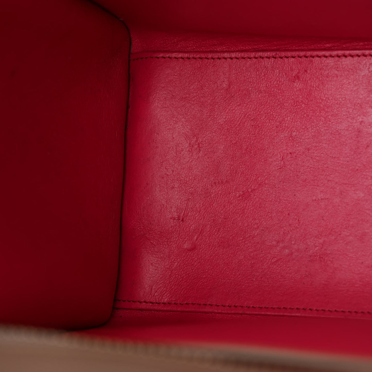 Palmelato Calfskin Micro Luggage Beige