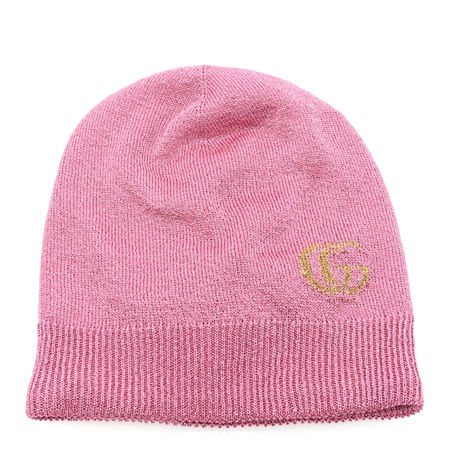 Lame Jacquard Monlux Beanie Hat L Roseate Yellow