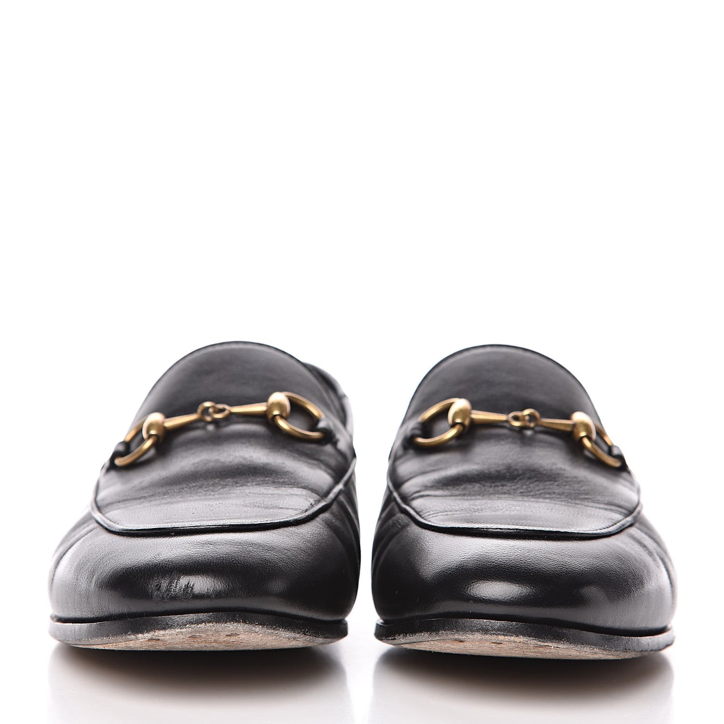 Lambskin Womens Brixton Horsebit Loafers 36 Black
