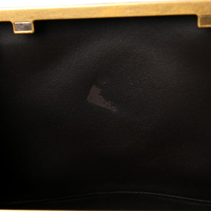 Bottega Veneta Spazzolato Calfskin Chain Clutch Gold Marble 9 of 9