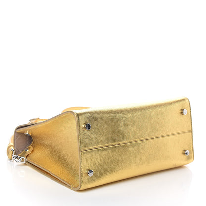 Christian Dior Metallic Goatskin Medium Diorever Flap Gold 4 of 9