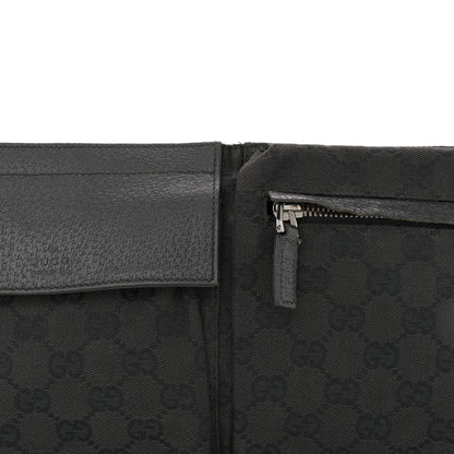 Gucci GG Monogram Double Pocket Belt Bag Black 8 of 10