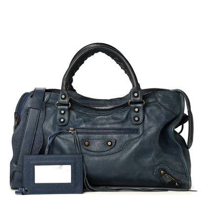 Balenciaga Agneau Classic Hardware City Bleu Roi 1 of 5