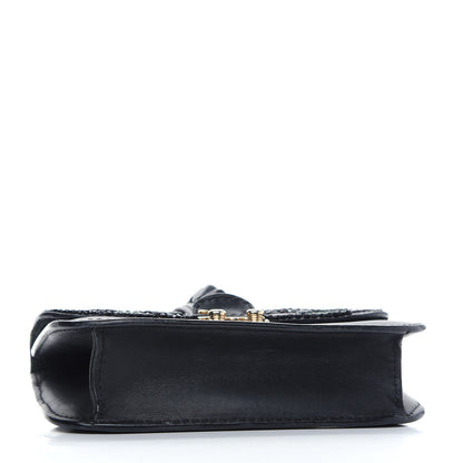 Valentino Garavani Vitello Beaded Small Glam Lock Rockstud Flap Black Multicolor 4 of 11