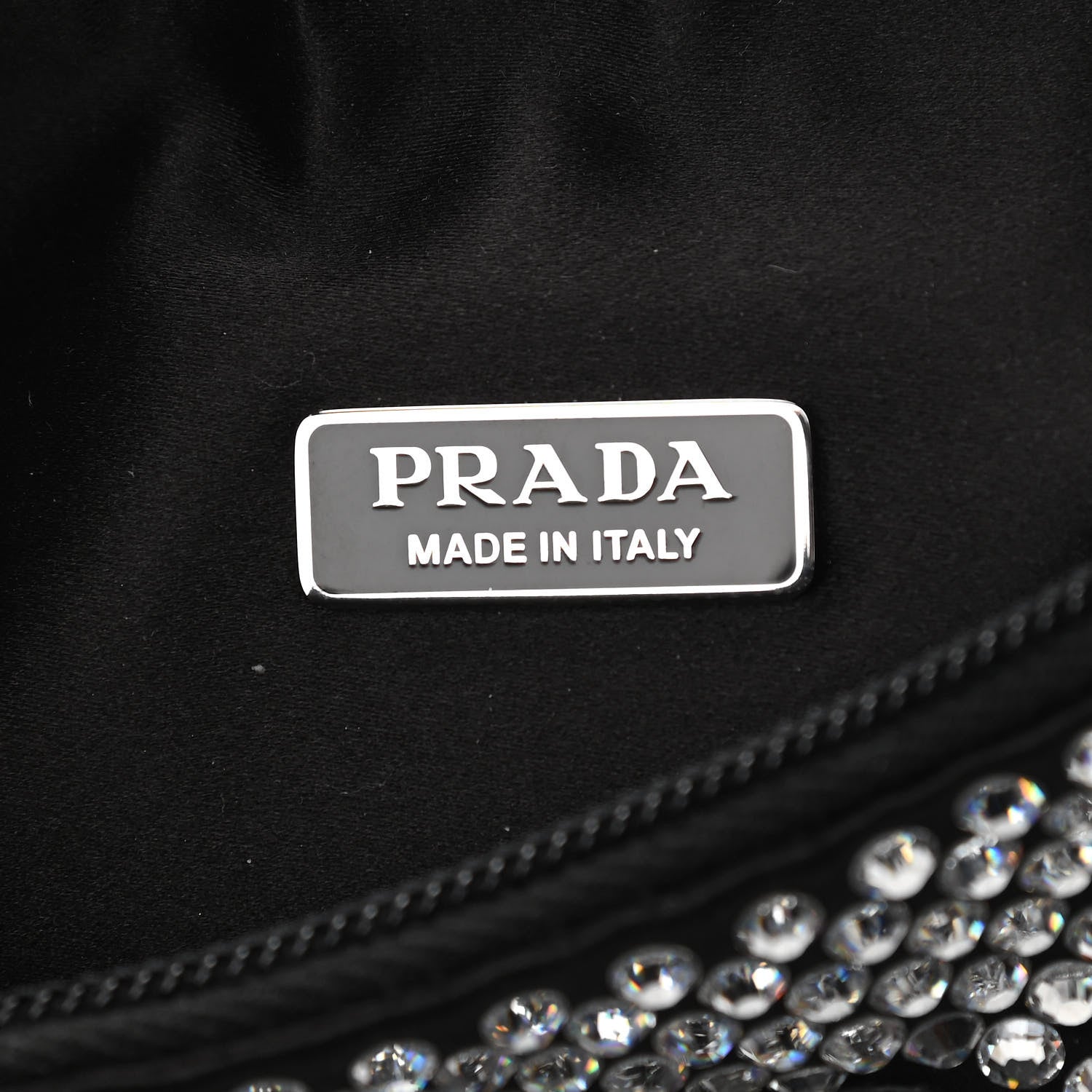 Prada Satin Crystal Mini Re-Edition 2000 Bag Cristal 6 of 11