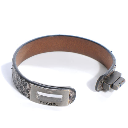 Chanel Python Reissue Turnlock Bracelet Silver 5 of 6