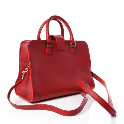 Saint Laurent Calfskin Baby Monogram Cabas Red 4 of 13