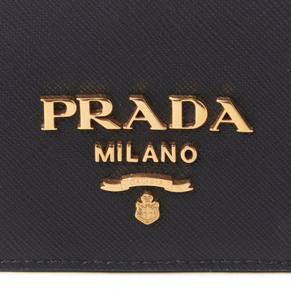 Prada Saffiano Chain Shoulder Bag Black 7 of 8