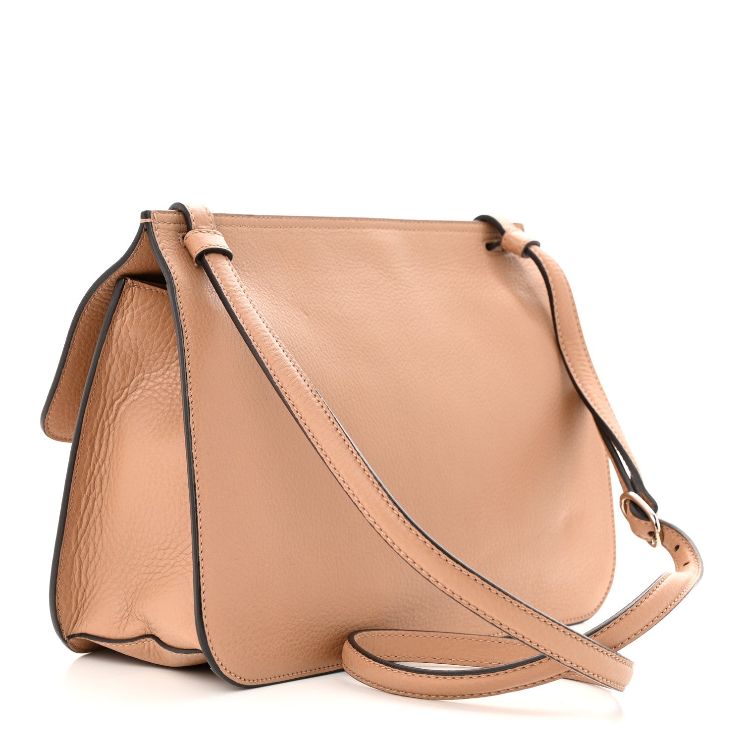 Gucci Cellarius Calfskin Medium Bamboo Daily Flap Shoulder Bag Camelia 3 of 11
