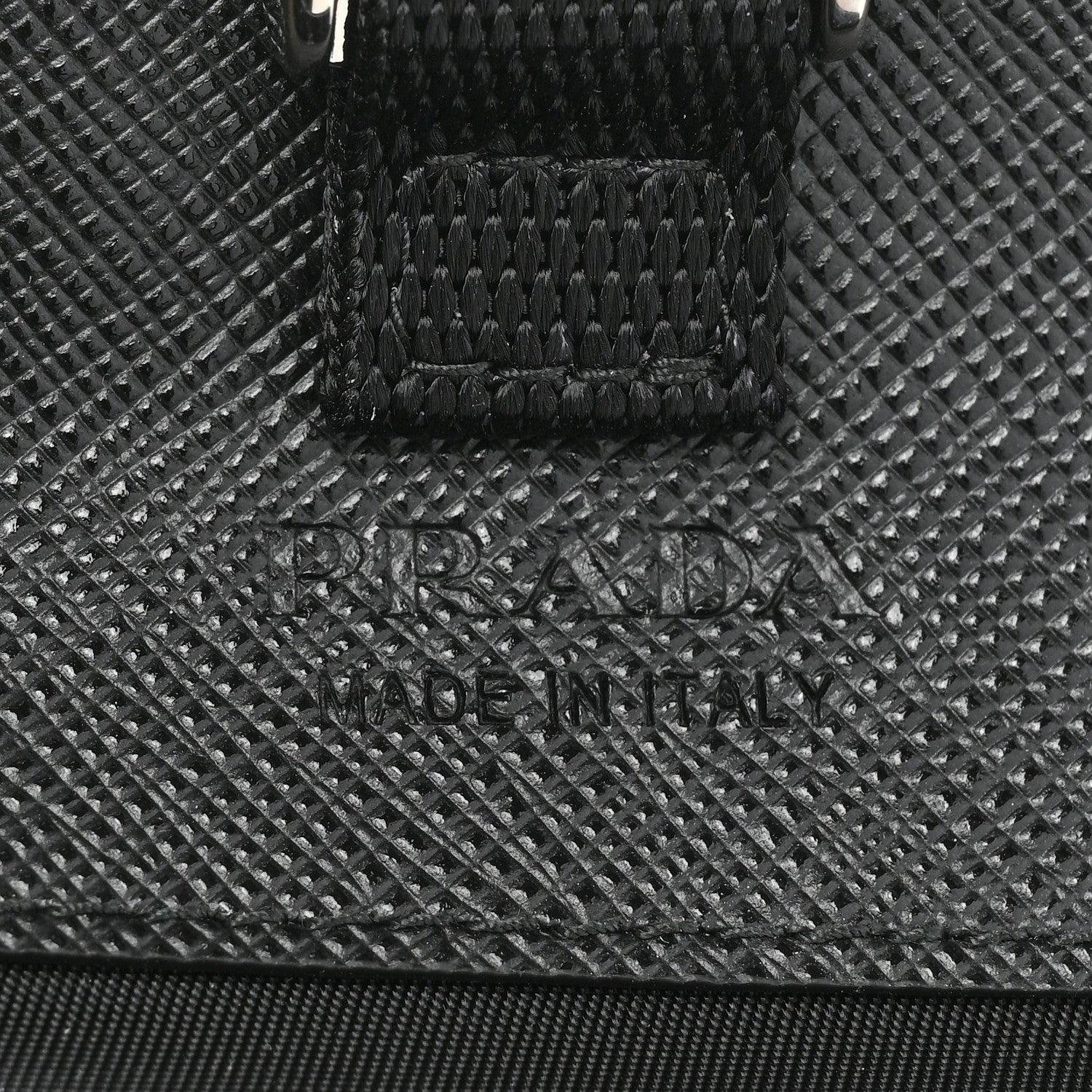 Prada Re-Nylon Saffiano Smartphone Case Crossbody Black 6 of 9