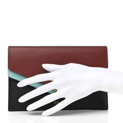 Mulberry Small Classic Grain Suede Harlow Clutch Wallet Black Multicolor 2 of 7