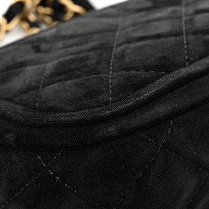 Chanel Suede Quilted Mini Double Frame Flap Black 13 of 16