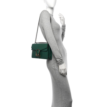 Gucci Pebbled Calfskin Small Dionysus Shoulder Bag Emerald 2 of 10