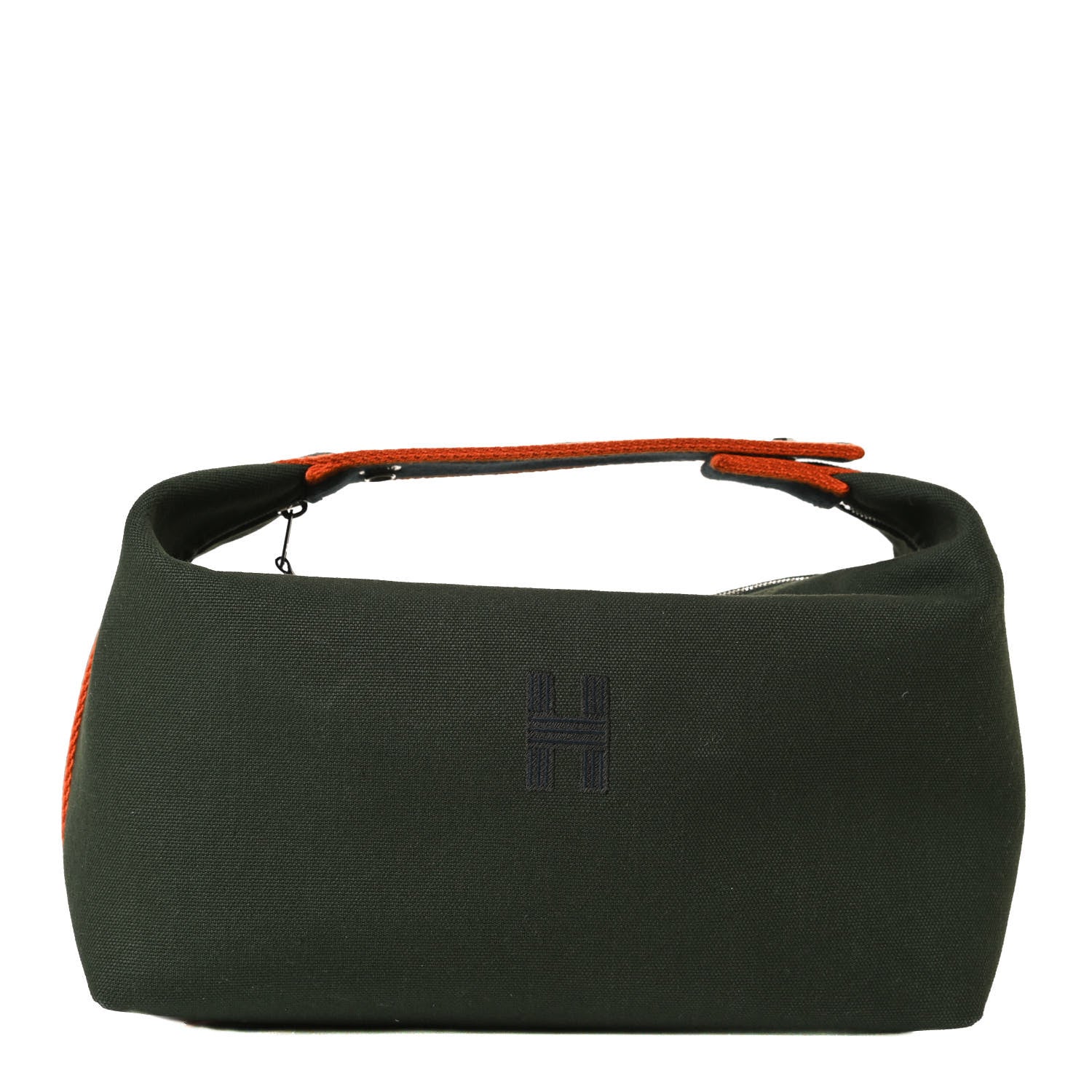 Hermes Canvas Large Bride-A-Brac Pouch Vert Foret 1 of 12