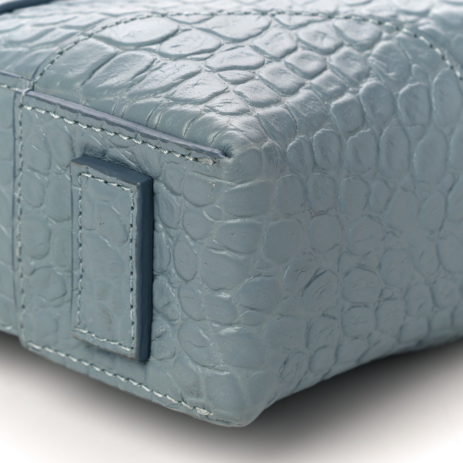 Givenchy Crocodile Embossed Briefcase Light Blue 9 of 9