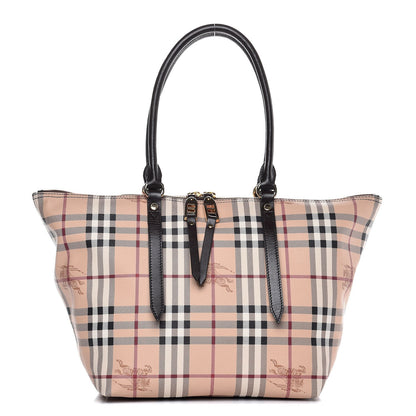 Burberry Haymarket Check Small Salisbury Tote Chocolate 1 of 7