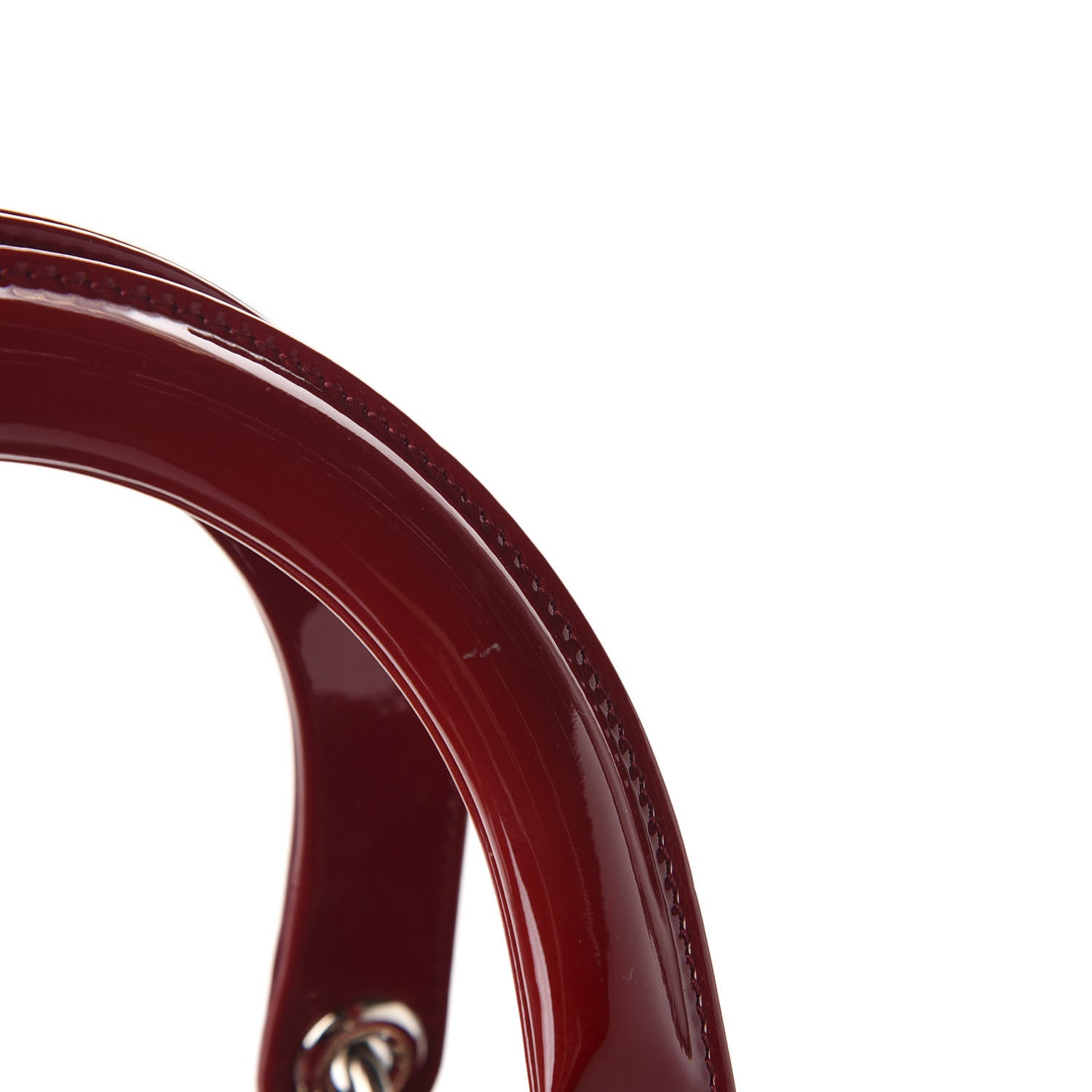 Christian Dior Patent Cannage Medium Lady Dior Red 10 of 11