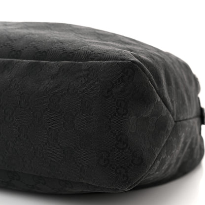 Gucci Monogram Large Horsebit Chain Hobo Black 10 of 12
