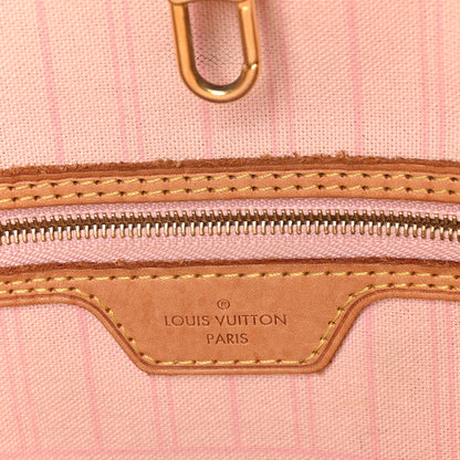 Louis Vuitton Damier Azur Neo Neverfull MM Rose Ballerine 7 of 11