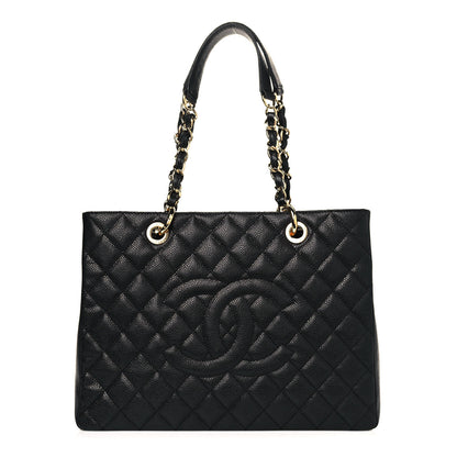 Chanel Caviar Quilted Grand Shopping Tote GST Black 1 of 14
