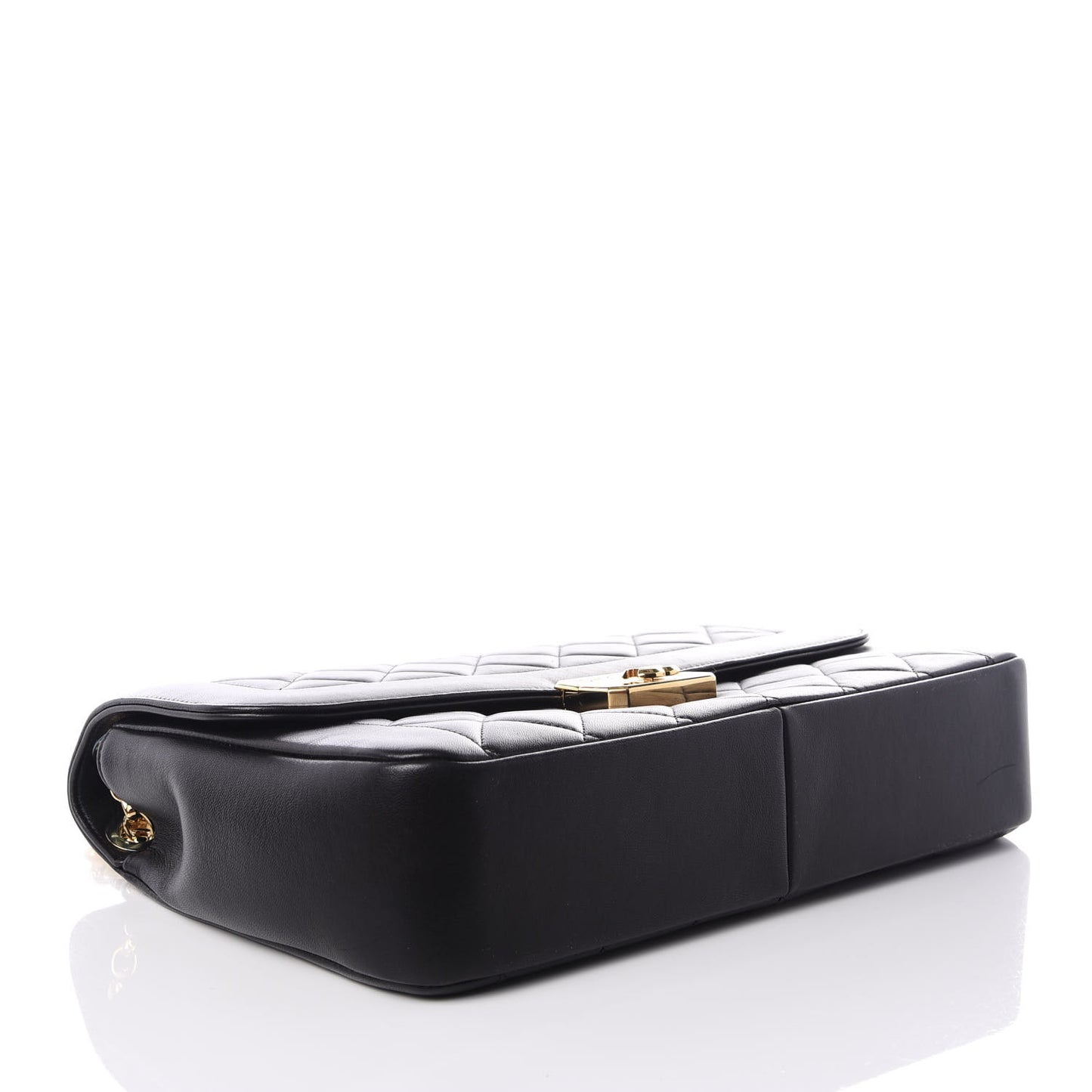 Lambskin Quilted Large Chic With Me Flap Black