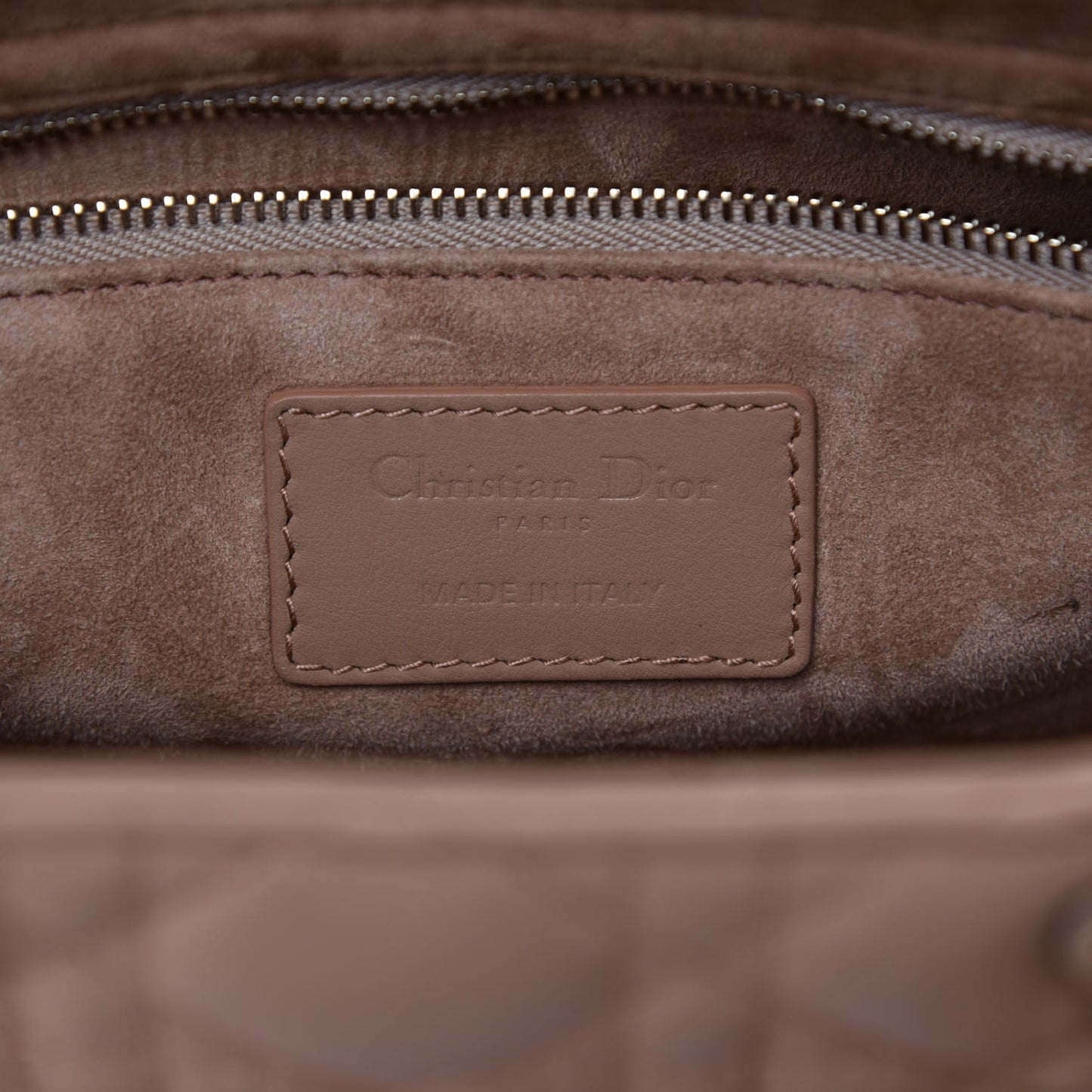 Ultra Matte Calfskin Cannage Medium Lady Dior Beige