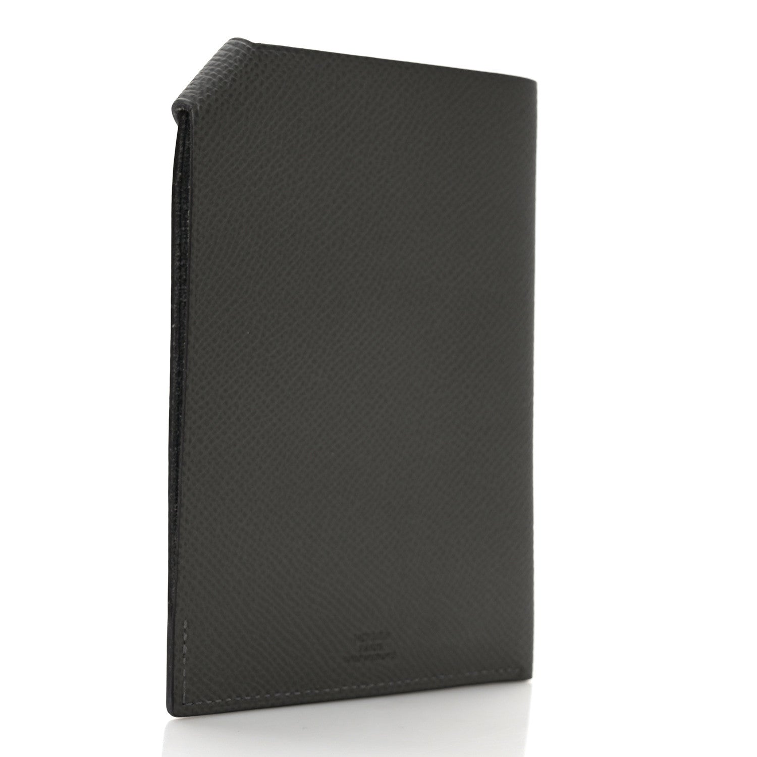 Hermes Epsom Tarmac Dot PM Passport Holder Gris Meyer Black 3 of 6