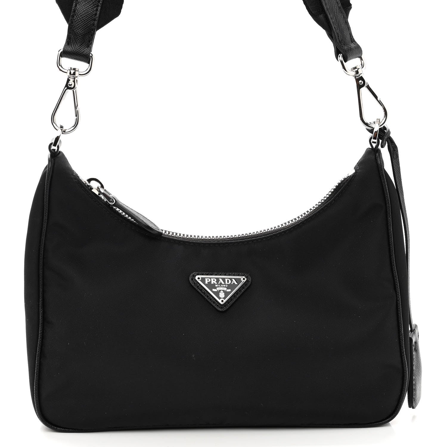 Prada Nylon Re-Edition 2005 Shoulder Bag Black 7 of 9