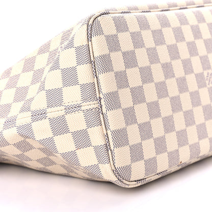 Louis Vuitton Damier Azur Neo Neverfull MM Rose Ballerine 8 of 22